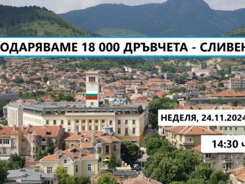 „Гората.бг“ ще раздаде 16 000 плодни, медоносни и паркови дръвчета на жителите на Сливен